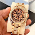 Role_x Tiger Rose Gold Chain Watch