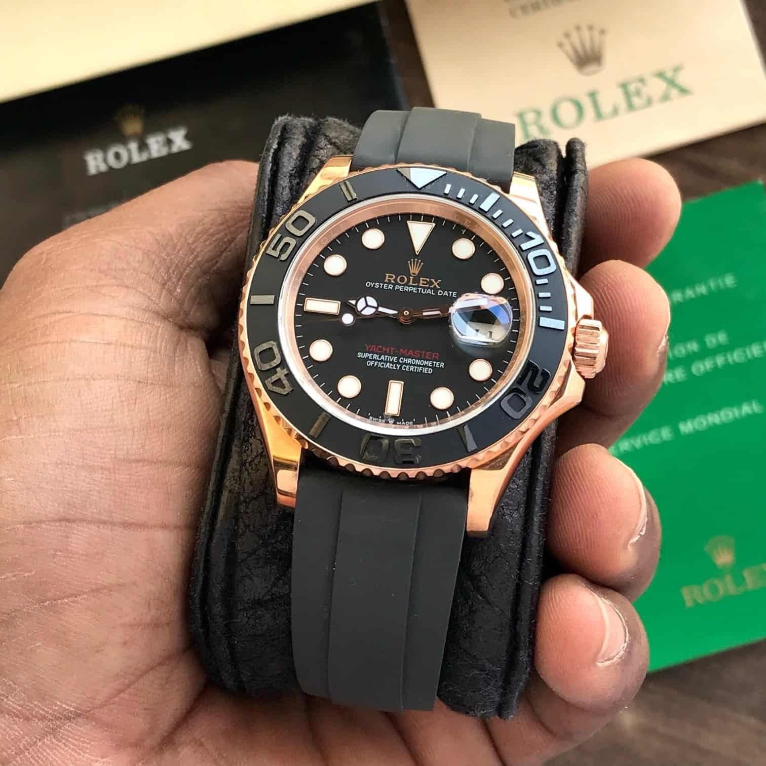 Role_x Yach Master Rose Gold Watch