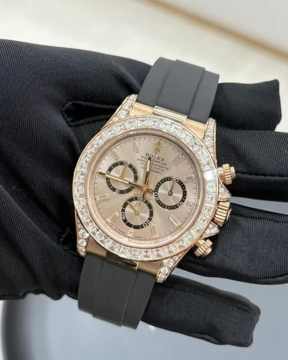Role_x Daytona Rose Gold Diamond Watch
