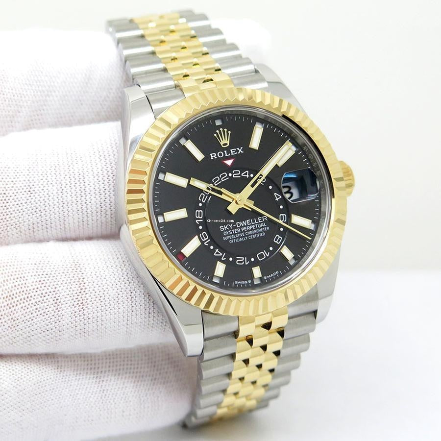 Role_x Sky Dweller 2Tone Black Watch