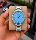 AX Exchange Signature Silver/Sky Watch