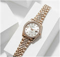 Role_x Date Just Copper-White Ladies Watch