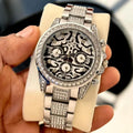 Role_x Tiger Silver Chain Watch