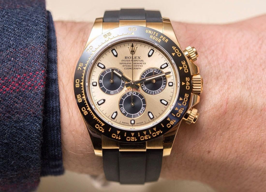 Role_x Daytona Gold Belt Watch