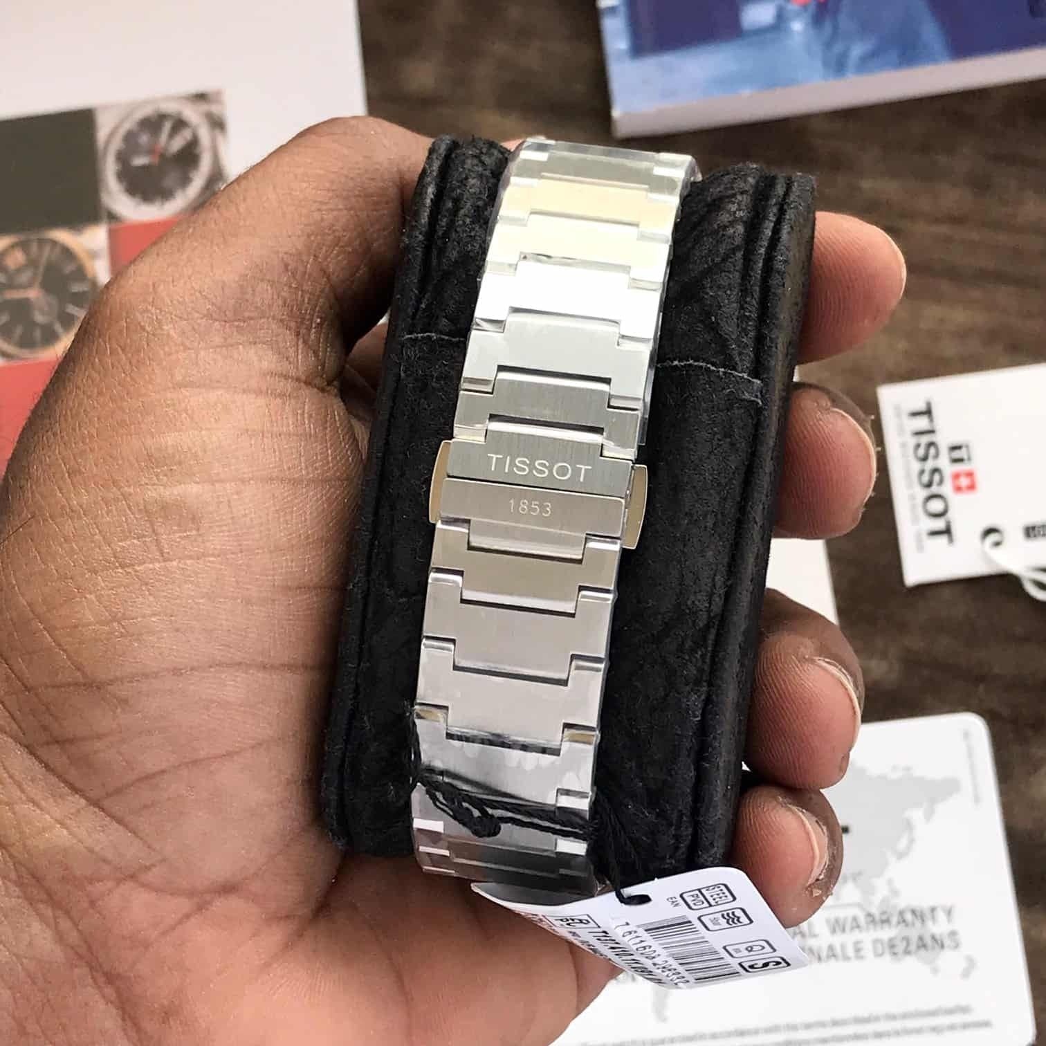 Tisso_t Prx Silver/Blue Watch