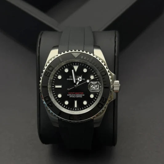 Role_x Yach Master Silver Watch