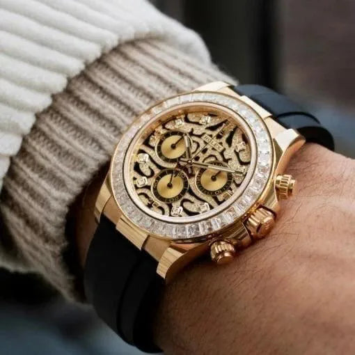 Role_x Tiger Gold Belt Watch