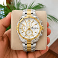 Casi_o Edific_e 2Tone White Watch