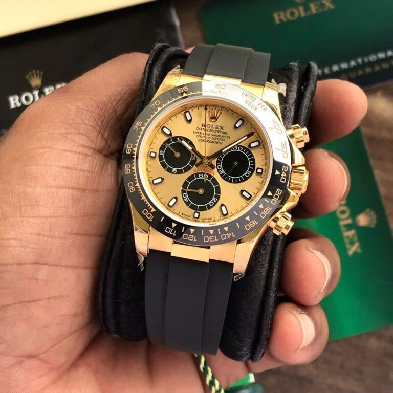Role_x Daytona Gold Belt Watch