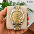 Role_x Date Just 2 Tone-Gold Watch