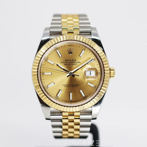 Role_x Date Just 2 Tone-Gold Watch