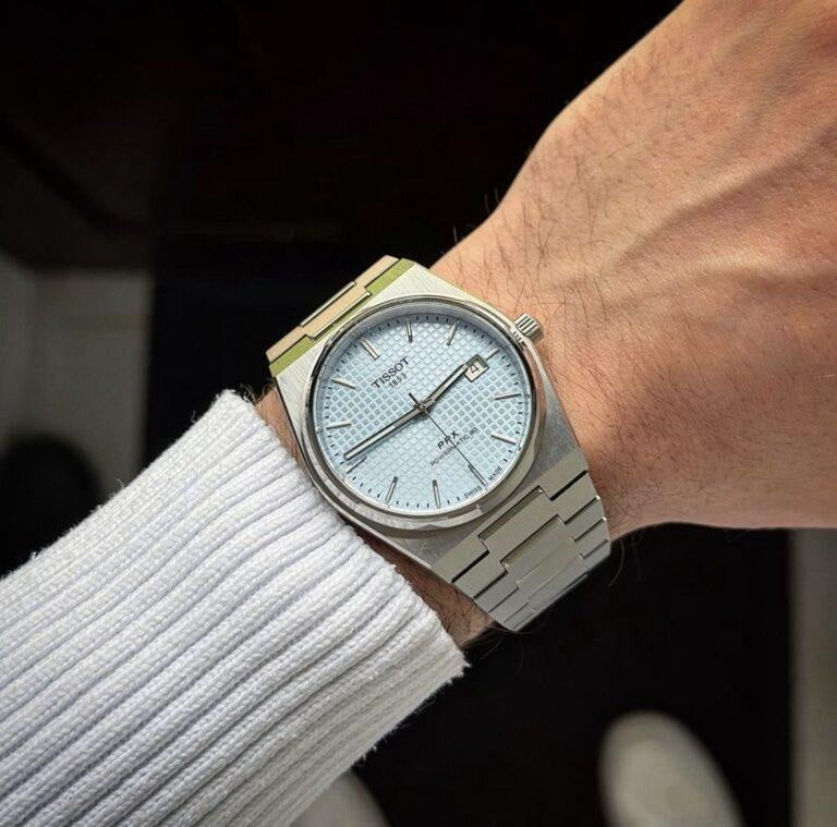 Tisso_t Prx Silver/Sky Watch