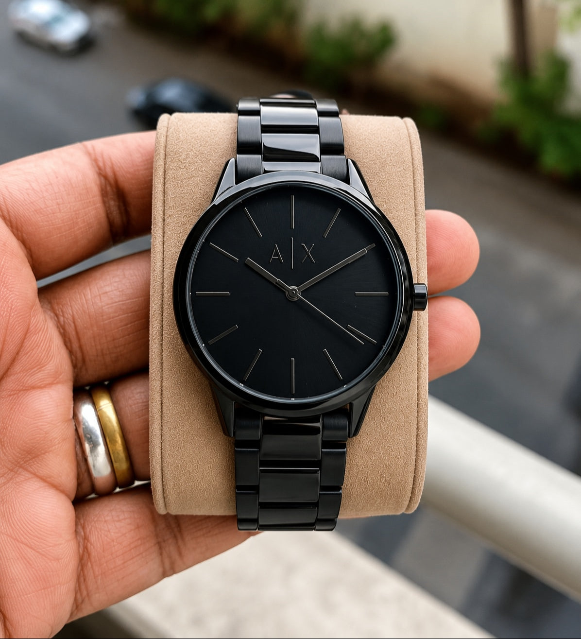 AX Exchange Signature Black Watch