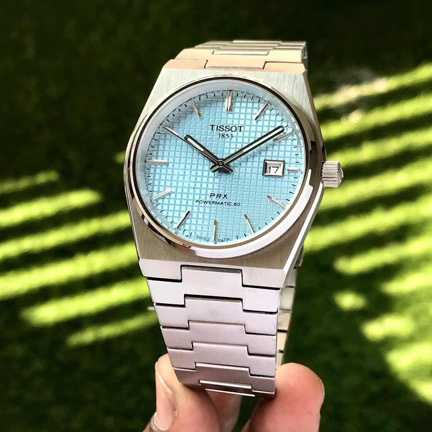 Tisso_t Prx Silver/Sky Watch