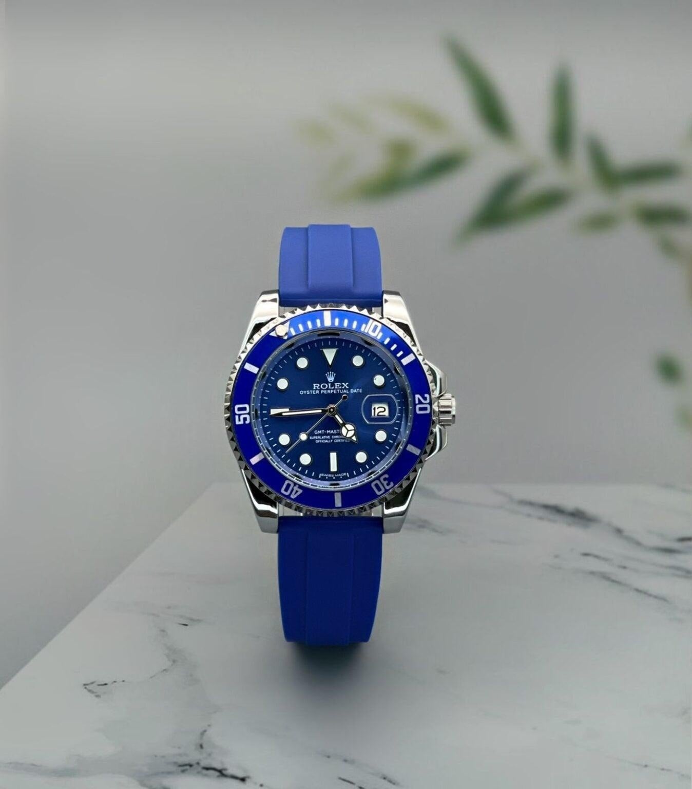 Role_x Submarine Blue Belt Watch