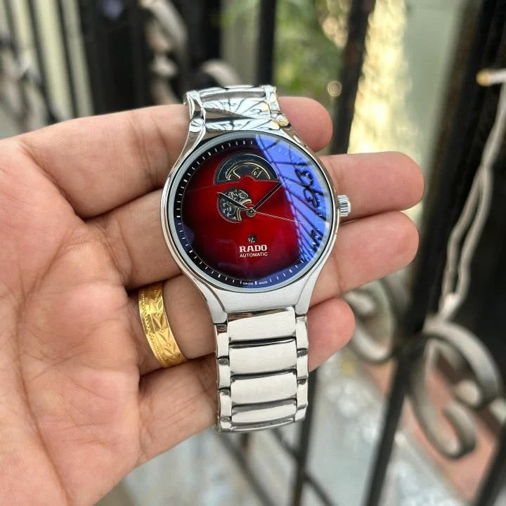 Rad_o Classic Silver/Red Watch