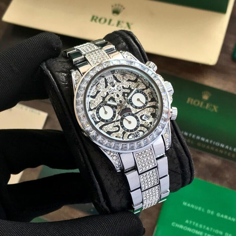 Role_x Tiger Silver Chain Watch