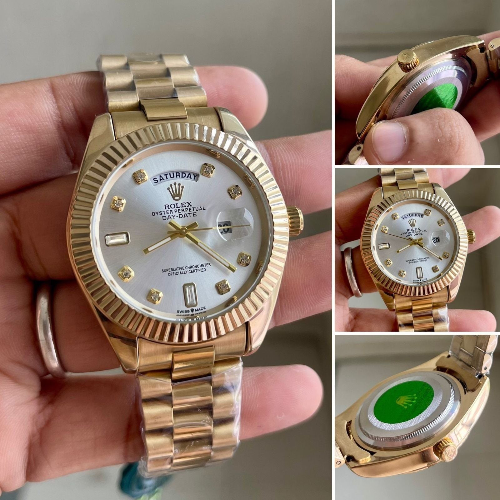 Role_x Day Date Gold/White S-Diamond