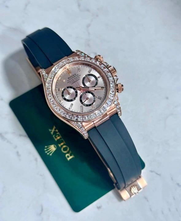 Role_x Daytona Rose Gold Diamond Watch