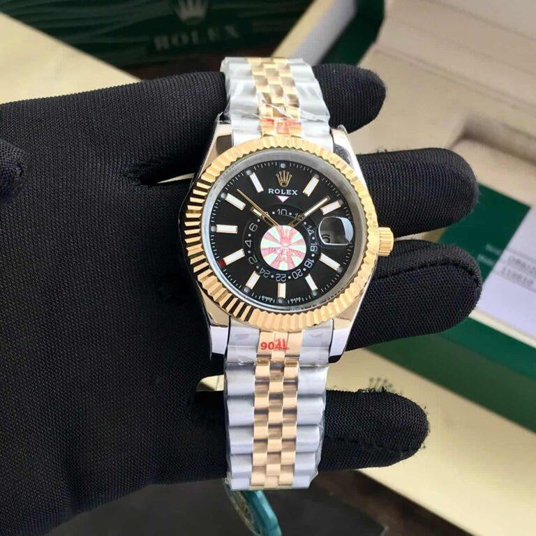 Role_x Sky Dweller 2Tone Black Watch