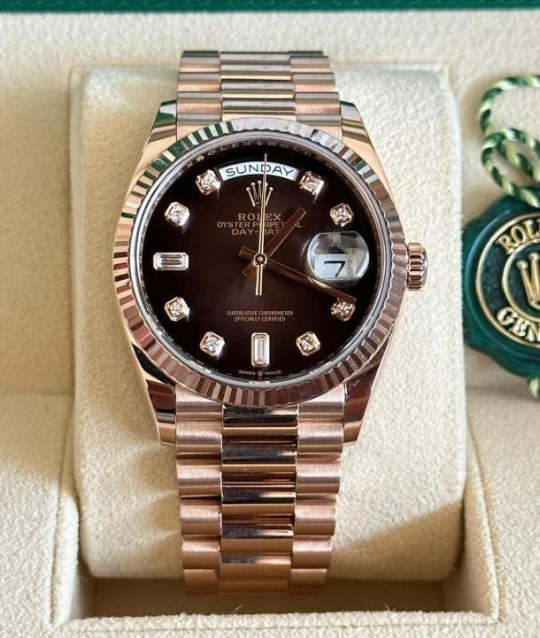 Role_x Day Date Rose Gold S-Diamond Watch