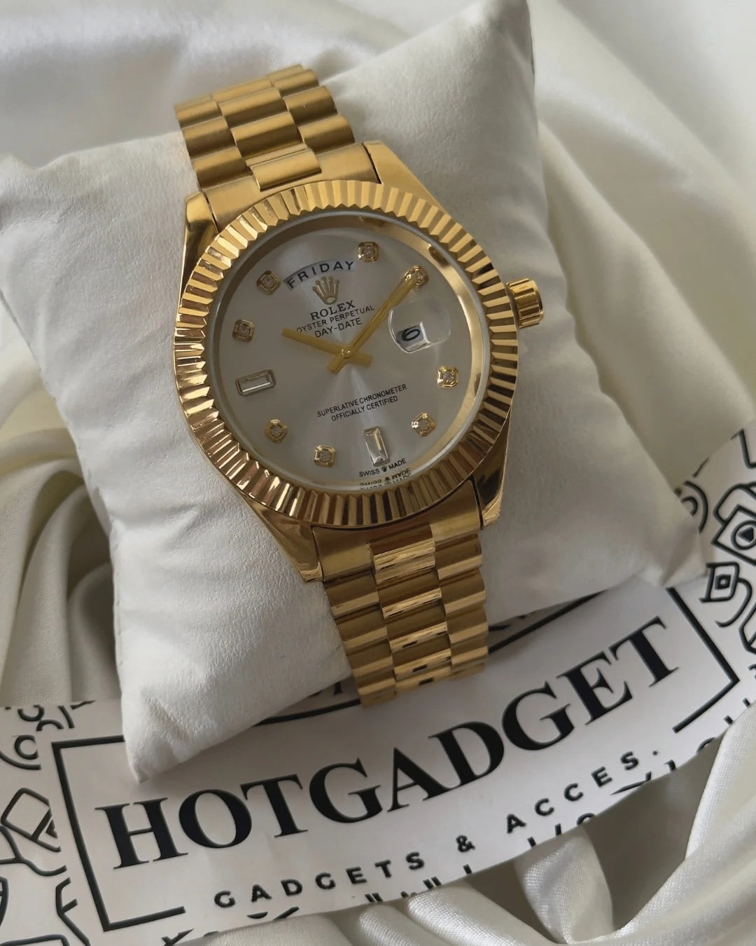 Role_x Day Date Gold/White S-Diamond