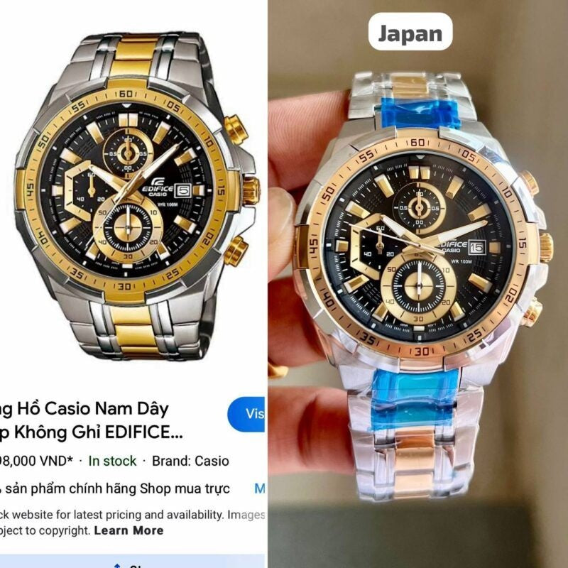 Casi_o Edific_e 2Tone Black Watch