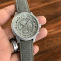 Mont Blan_c Grey Leather Watch