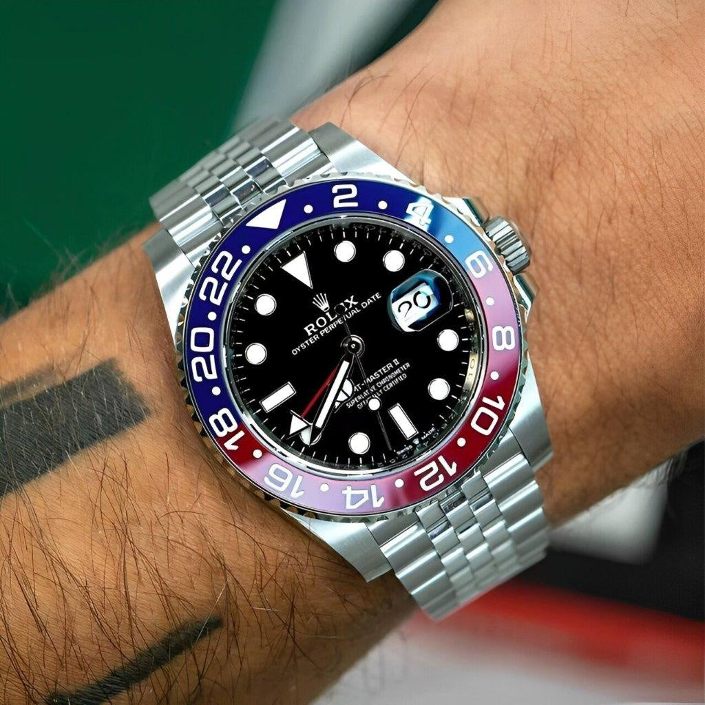 Role_x Gmt Master Red Blue Watch
